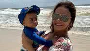 Viviane Araújo curte dia na praia ao lado do filho - Reprodução/Instagram