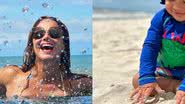 Viviane Araujo divide a primeira ida do filho à praia - Reprodução/Instagram