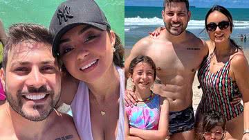 Ex-BBB Caio Afiune curte viagem de férias com a mulher e as filhas - Reprodução/Instagram