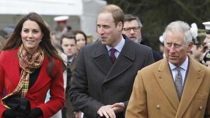Rei Charles, William e Kate Middleton - Foto: Getty Images