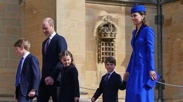 Kate Middleton e William com os filhos - Foto: Getty Images