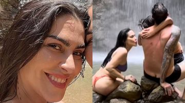 Cleo Pires curte cachoeira com marido e enteado - Reprodução/Instagram