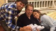 Fábio Faria e Patricia Abravanel com Silvio Santos e um dos filhos - Foto: Reprodução / Instagram