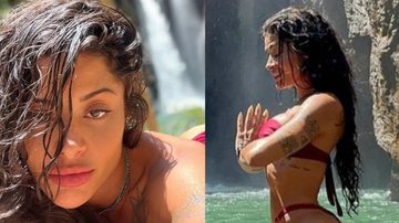 Aline Campos ostenta corpão em cachoeira - Reprodução/Instagram