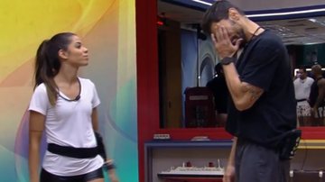 Cara de Sapato chora nos braços de Key Alves - Reprodução/Globo