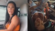 Sem pudor, Gracyanne Barbosa troca de roupa no banco da frente do carro - Foto: Reprodução/Instagram