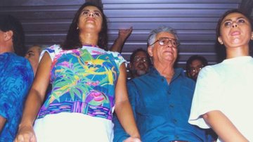 O presidente Itamar Franco e a modelo Lilian Ramos no Carnaval - Foto: Reprodução