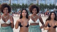 Maria e Jessilane esbanjam beleza ao surgirem dançando na praia - Reprodução/Instagram