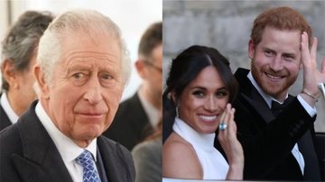Rei Charles III, Príncipe Harry e Meghan Markle - Foto: Getty Images