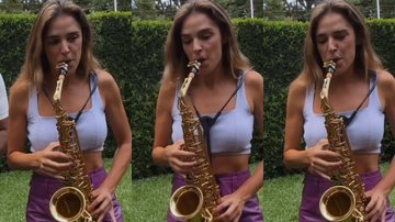 Rafa Brites toca hit de Léo Santana no saxofone - Reprodução/Instagram