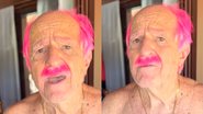 O ator Ary Fontoura chocou os fãs ao surgir com os fios tingidos de rosa pink - Foto: Reprodução/Instagram