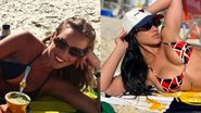 Ex-sisters Bárbara Heck e Larissa Tomásia aproveitaram dia de sol do verão nas areias cariocas - Foto: Reprodução / Instagram