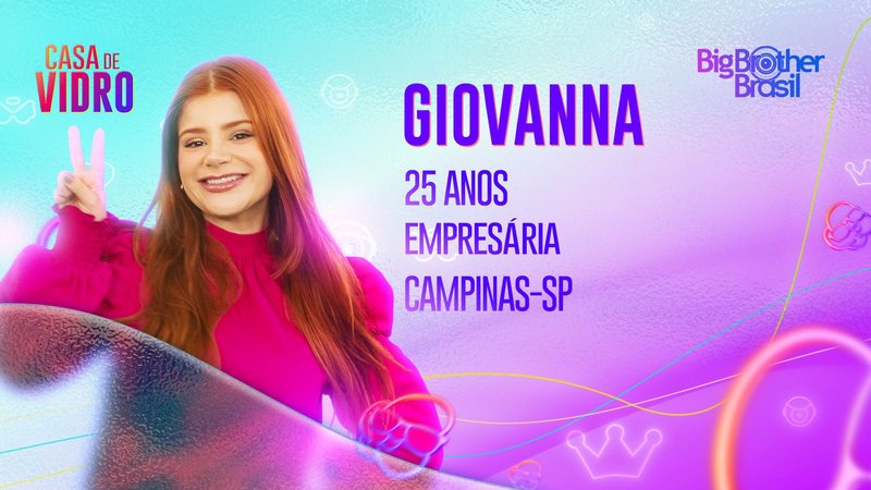 Giovanna é uma das participantes da Casa de Vidro