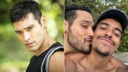 Bruno Fagundes e seu namorado, o ator Igor Fernandes - Foto: Globo / João Miguel Junior; Reprodução / Instagram