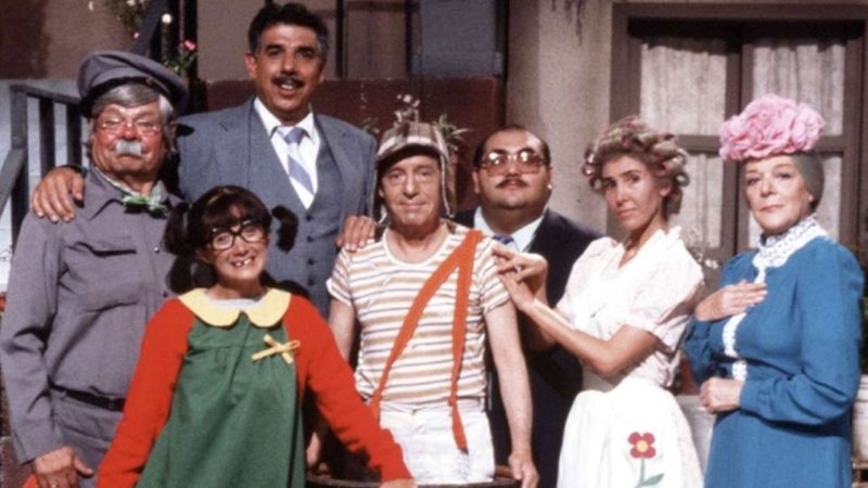 Elenco principal de Chaves; série foi exibida pelo SBT entre 1984 e 2020 e atingiu excelentes índices de audiência - Reprodução/Televisa