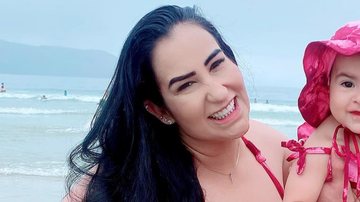 Fabiola Gadelha mostra a filha na praia pela primeira vez - Reprodução/Instagram