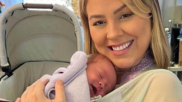 Isabella Cecchi com a filha recém-nascida, Beatriz - Foto: Reprodução / Instagram