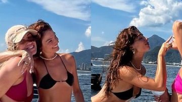 Isis Valverde aproveita passeio de barco com amigas - Reprodução/Instagram
