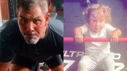 O ator Juliano Cazarré derreteu o coração dos seguidores ao compartilhar um momento divertido com a filha na academia - Foto: Reprodução / Instagram