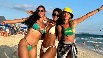 Larissa Tomásia, Brunna Gonçalves e Bárbara Heck se encontram no Rio de Janeiro - Reprodução/Instagram