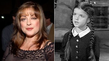 Lisa Loring, que interpretou a Wandinha na série original de 'A Família Addams' - Foto: Getty Images; Reprodução