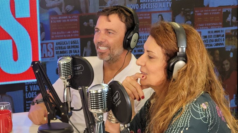 O ator Marcelo Faria e a atriz Patricya Travassos - Foto: Divulgação/Podcaras