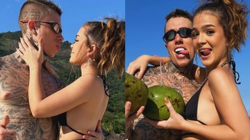 Mel Maia surge agarradinha com o namorado em dia de praia - Reprodução/Instagram