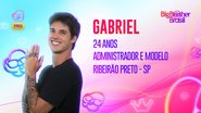 BBB 23: Gabriel é natural de Ribeirão Preto e se considera caseiro - Divulgação/Globo