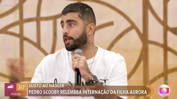 Pedro Scooby fala sobre a filha Aurora no 'Encontro' - Reprodução/Globo
