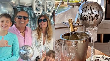 Galvão Bueno comemora aniversário com a família - Foto: Reprodução / Instagram