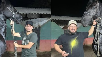 Gustavo Moura e Rafael revelam a paixão por cavalos - Foto: Divulgação