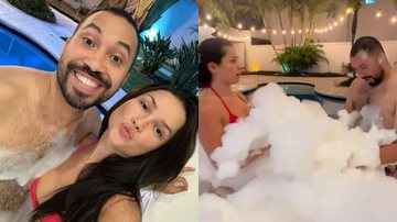 Juliette e Gil do Vigor se divertem em banheira de espuma - Reprodução/Instagram