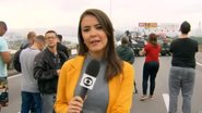 Lívia Torres como repórter da Globo - Foto: Reprodução / Globo