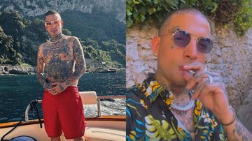 Cantor de funk MC Guimê está viajando pela Itália ao lado de sua mulher, a cantora Lexa - Foto: Reprodução / Instagram