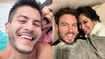 Ex-casal Maíra Cardi e Arthur Aguiar comparece em festa junina de Sophia; empresária estava acompanhada de Thiago Nigro - Foto: Reprodução / Instagram