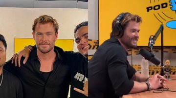 Chris Hemsworth dá show de simpatia em passagem pelo Brasil