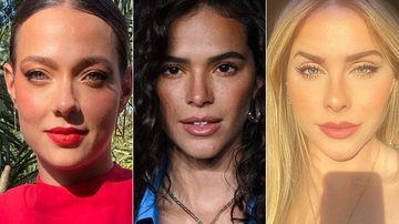 Montagem de fotos de Carol Dantas, Bruna Marquezine e Rapha Lancelloti, ex-namoradas de Neymar - Foto: Reprodução/Instagram