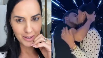 Graciele Lacerda é criticada ao mostra beijo com Zezé em festa - Reprodução/Instagram