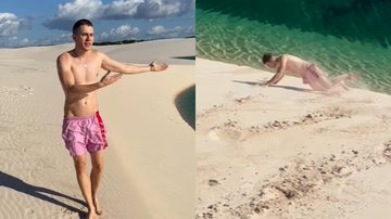 Viajando pelas dunas dos Lençóis Maranhenses, Leo Picon aproveita para atuar e é comparado com irmã, Jade - Foto: Reprodução / Instagram