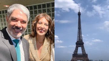 Natasha Dantas compartilha clique romântico ao lado de William Bonner durante viagem com marido e enteada - Foto: Reprodução / Instagram