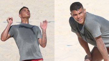 Jogador de futebol Thiago Silva, que atualmente joga pelo Chelsea, aproveita férias em praias cariocas - Foto: Dilson Silva / AgNews