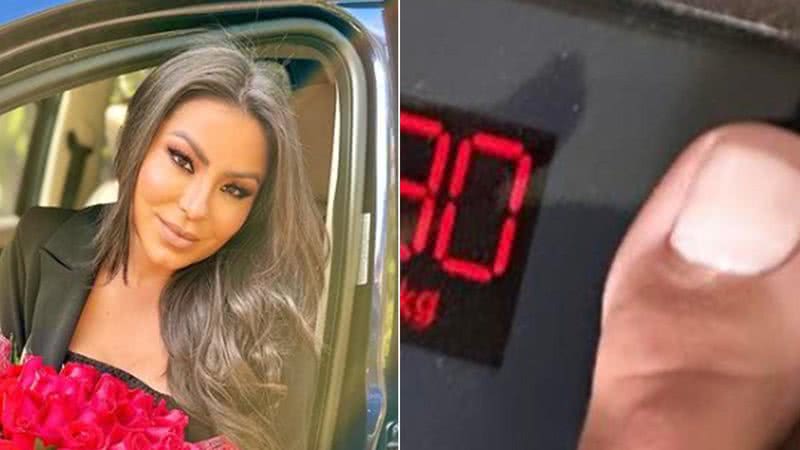 Andressa Miranda mostra foto da balança para revelar qual é o seu peso - Foto: Reprodução / Instagram