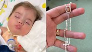 Filha de Juliano Cazarré chega de avião para quinta cirurgia: "Orar no leito vazio" - Reprodução/ Instagram