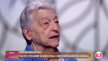 Fúlvio Stefanini no programa 'Encontro' - Foto: Reprodução / Globo