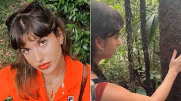 Montagem de fotos de Giovanna Grigio; Atriz participou do especial CARAS Amazônia - Foto: Reprodução/Instagram @carasbrasil @gigigrigio
