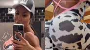 Gracyanne Barbosa treina de look de vaca - Reprodução/Instagram