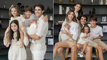 Kaká reúne os quatros filhos e a esposa em ensaio fotográfico na Revista CARAS - FOTOS: HANNA ROCHA