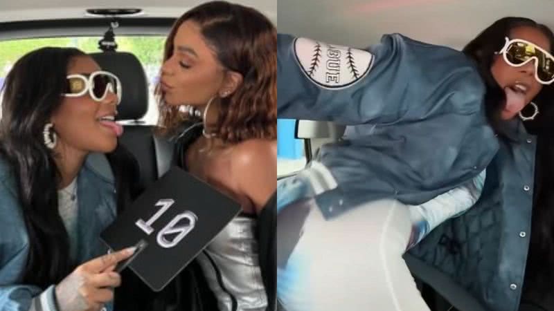 No carro, Ludmilla e Brunna Gonçalves rebolam muito ao som de Beyoncé - Reprodução/Instagram