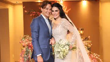 Natália Guimarães e Leandro do KLB se casaram em março de 2022 - Foto: Manuela Scarpa/BrazilNews/Divulgação