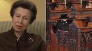Princesa Anne fala sobre quando a rainha Elizabeth II ficou sozinha no funeral do príncipe Philip - Foto: Reprodução / CBC; Getty Images